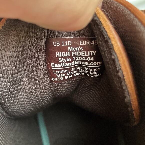 Eastland Chestnut Leather Cap Toe Boots | Heritage Workwear Americana Style - Picture 15 of 16